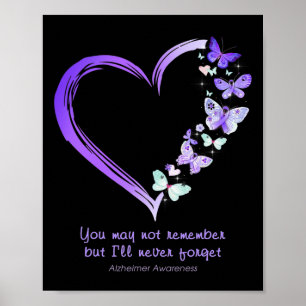 Poster Não me lembro, mas nunca esquecerei Alzheimerhe