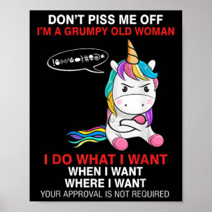 Poster Não me ofenda, sou uma velha mpy engraçada Quo