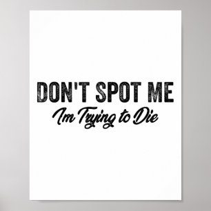 Poster Não Me Veja Estou Tentando Morrer Levantamento de