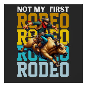 Póster Não Minha Primeira Camisa De Rodeio  Camisa De Ani