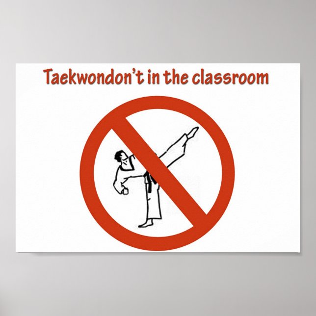 Poster não na sala de aula (Frente)