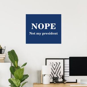 Poster NÃO Não é meu presidente personalizável
