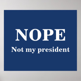 Poster NÃO Não é meu presidente personalizável