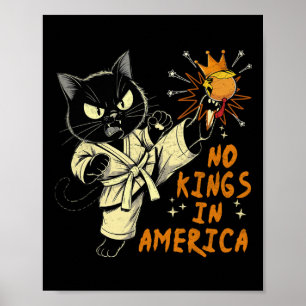 Poster Não Não Há Reis Na América Engraçado Trump Nós, O 