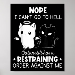 Poster Não, não posso ir para o inferno, Satanás ainda te