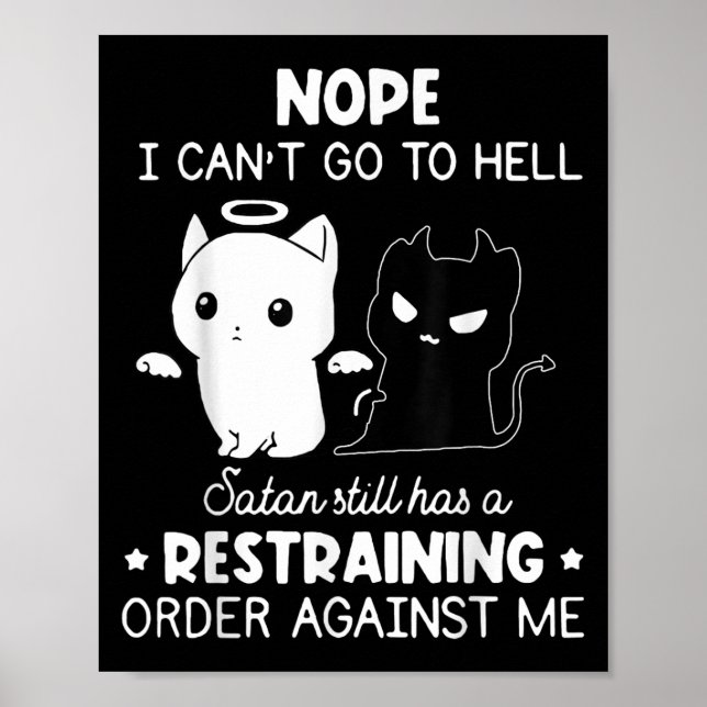 Poster Não, não posso ir para o inferno, Satanás ainda te (Frente)