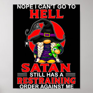 Poster Não, não posso ir para o inferno, Satanás ainda te