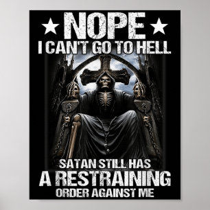 Poster Não, não posso ir para o inferno, Satanás ainda te