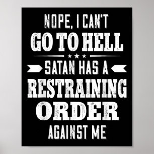 Poster Não, não posso ir para o inferno, Satanás tem uma