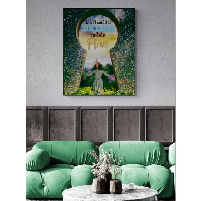 Póster Não o chame de Sonho Chame de Plano (Criador carregado)