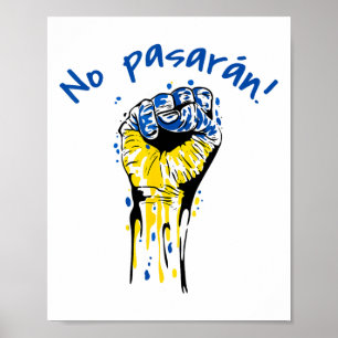 Poster Não Passarão Socialista Guerra Civil Espanhola Ucr