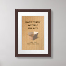 Não pense fora da caixa