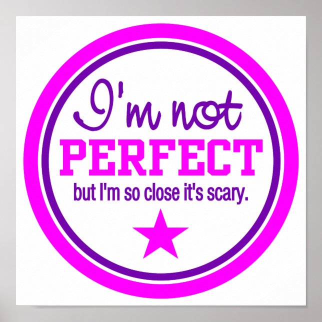 POSTER NÃO PERFEITO - rosa (Frente)