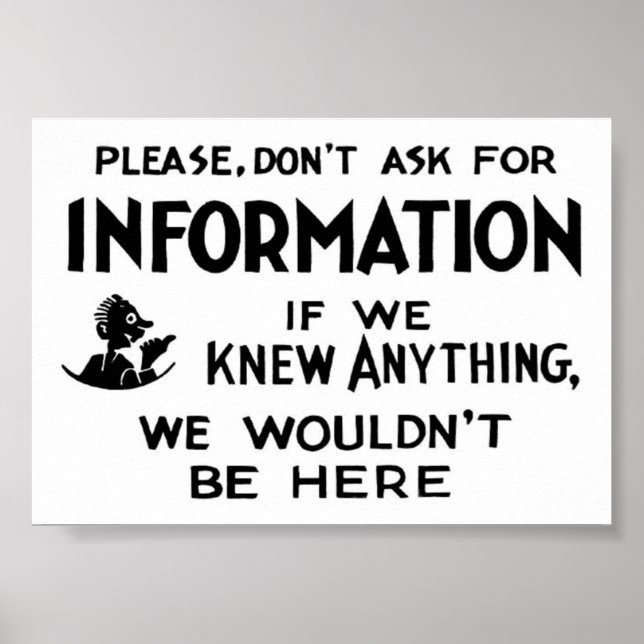 Póster Não pergunte... (Frente)