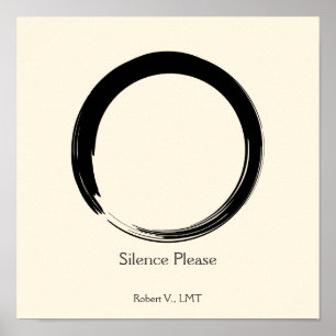 Póster Não perturbar o sinal da porta