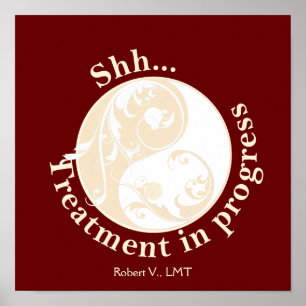 Poster Não perturbar o sinal da porta