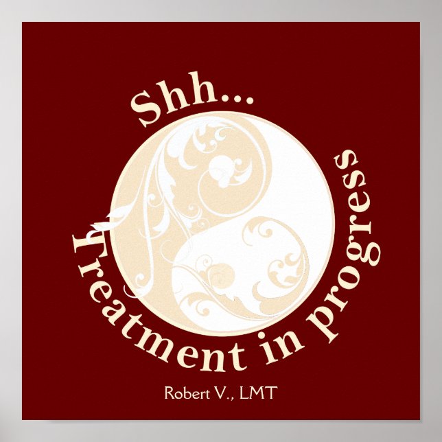 Poster Não perturbar o sinal da porta (Frente)