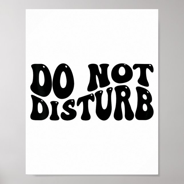 Poster Não Perturbe  (Frente)