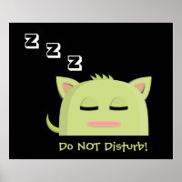 Não perturbe! Gatinho para dormir