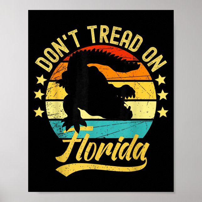 Poster Não Pise na Flórida Jacaré  (Frente)