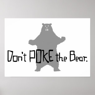 Póster Não pise no URSO