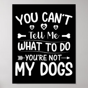 Poster Não pode me dizer o que fazer é não