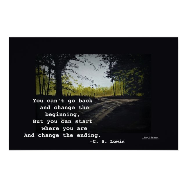 PÓSTER NÃO PODE VOLTAR A C.S.LEWIS (Frente)