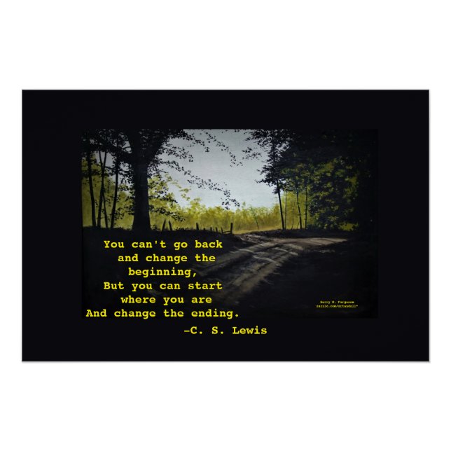 PÓSTER NÃO PODE VOLTAR A C.S.LEWIS (Frente)