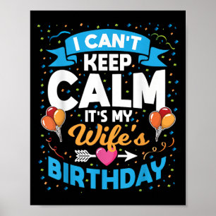 Poster Não posso ficar calmo. É o aniversário da minha es