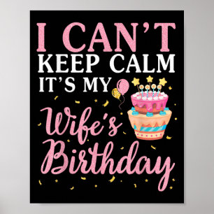 Poster Não posso ficar calmo. É o aniversário da minha es