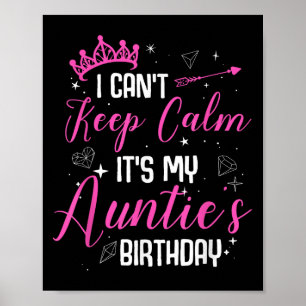 Poster Não posso ficar calmo É o aniversário da minha tia