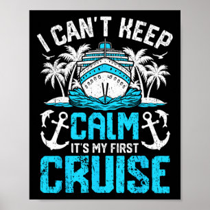 Poster Não Posso Manter a Calma É Minha Primeira Viagem d