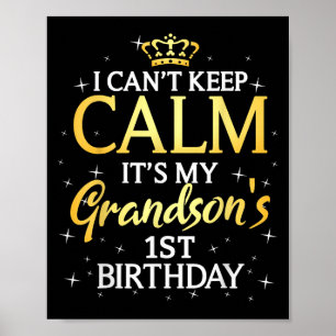 Poster Não Posso Manter a Calma É o Aniversário de 1 Ano