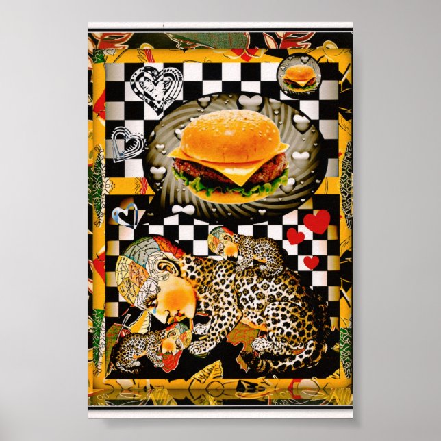 Póster Não posso ter nenhum chezburger agora! (Frente)