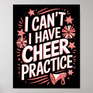 Poster Não Posso Treinar Cheerleading
