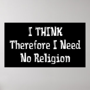 Póster Não precisa de religião