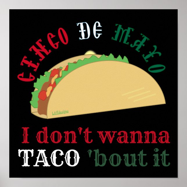 Poster NÃO QUERO A TÁQUO SOBRE O presente cinco de mayo (Frente)