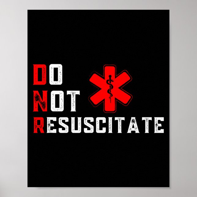 Poster Não Ressuscitar Assinado Dnr (Frente)