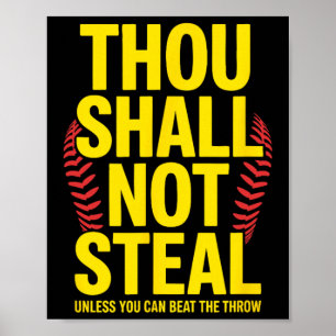 Poster Não Roubarás, Jogador de Softbol