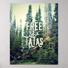 Póster Não São Permitidos Bras Na Floresta