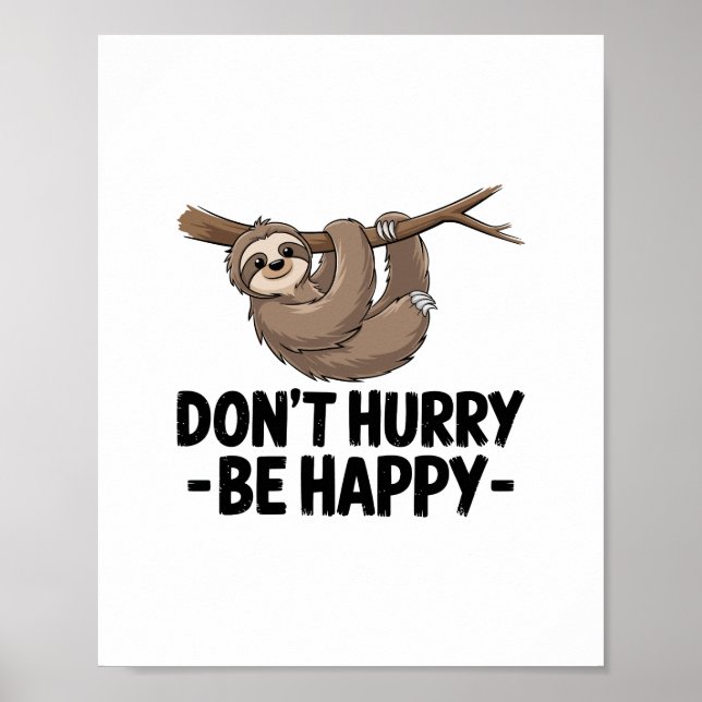 Poster Não se apresse a ser feliz (Frente)