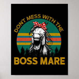 Poster Não Se Mestione Com O Chefe Mare Horseback A Camin