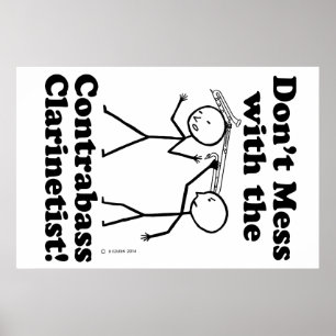 Póster Não se meta com o Clarinetista Contrabandeado