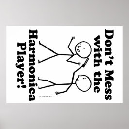 Póster Não se meta com o jogador da Harmonica