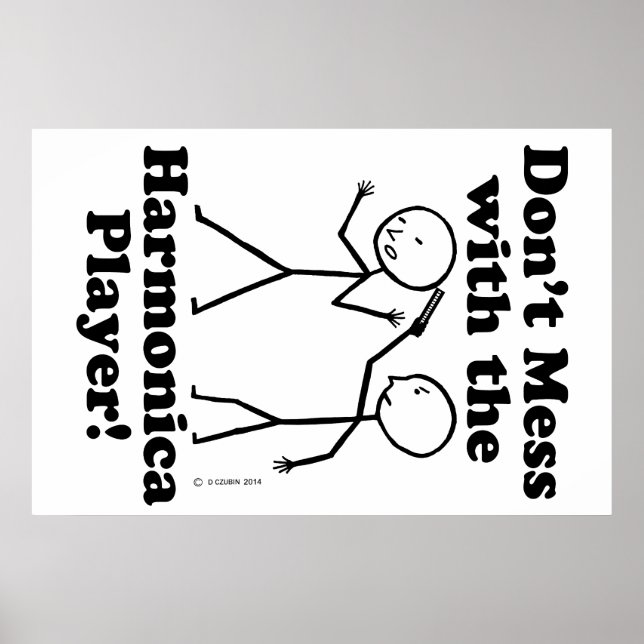 Póster Não se meta com o jogador da Harmonica (Frente)