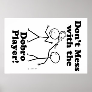 Póster Não se meta com o jogador dobro