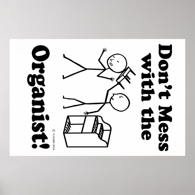 Póster Não se meta com o organizador (Frente)