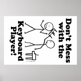 Poster Não se meta com o teclado