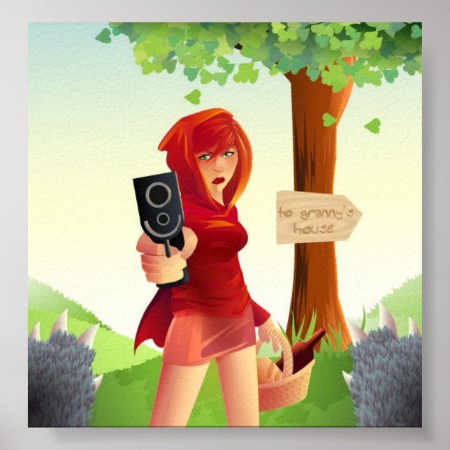 Póster Não se meta com vermelho (Frente)