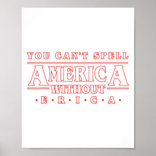 Poster Não se Pode Soletrar a América Sem Erica Gif